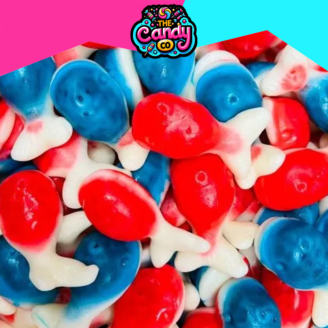 Jelly Filled Whales - 100g