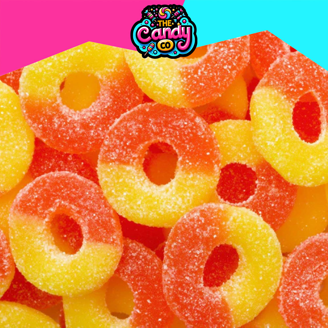 Fizzy Peach Rings - 100g