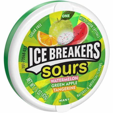 Ice Breakers Sour Watermelon & Green Apple USA 42g