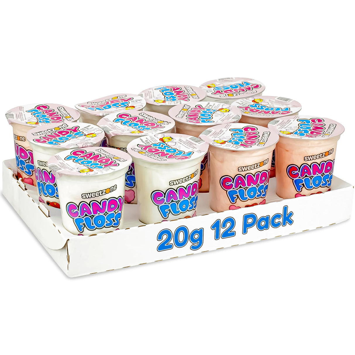 Sweetzone Candy Floss Tray (x12 Tubs)