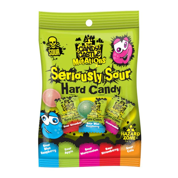The Candy Castle Mutations Seriously Sour Hard Candy Peg Bags 56g
