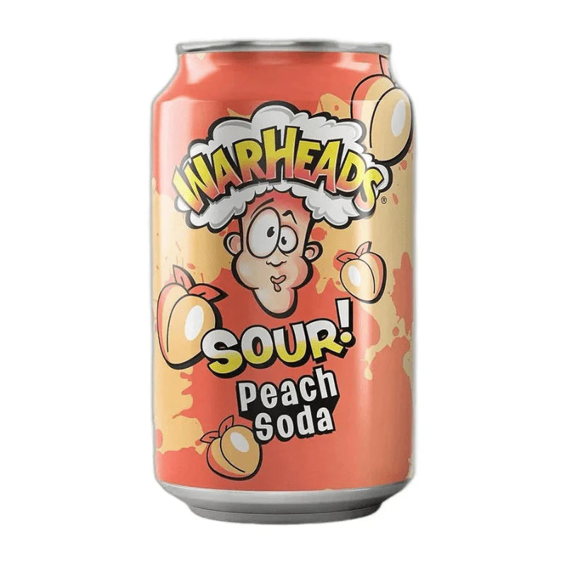 Warheads Peach Soda Can