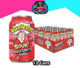 Warheads Black Cherry Soda Cans x 12